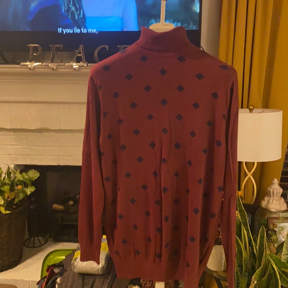 CIGAR COUTURE Turtleneck sweater with matching scarf (Cel)